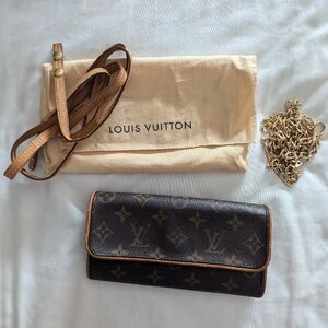 Louis Vuitton Monogram Pochette Twin Pm Shoulder Bag Pouch (SOLD)